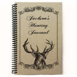 Personalized hunting spiral notebook
